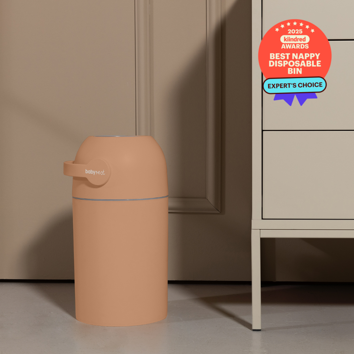 Aster Nappy Bin - Terracotta