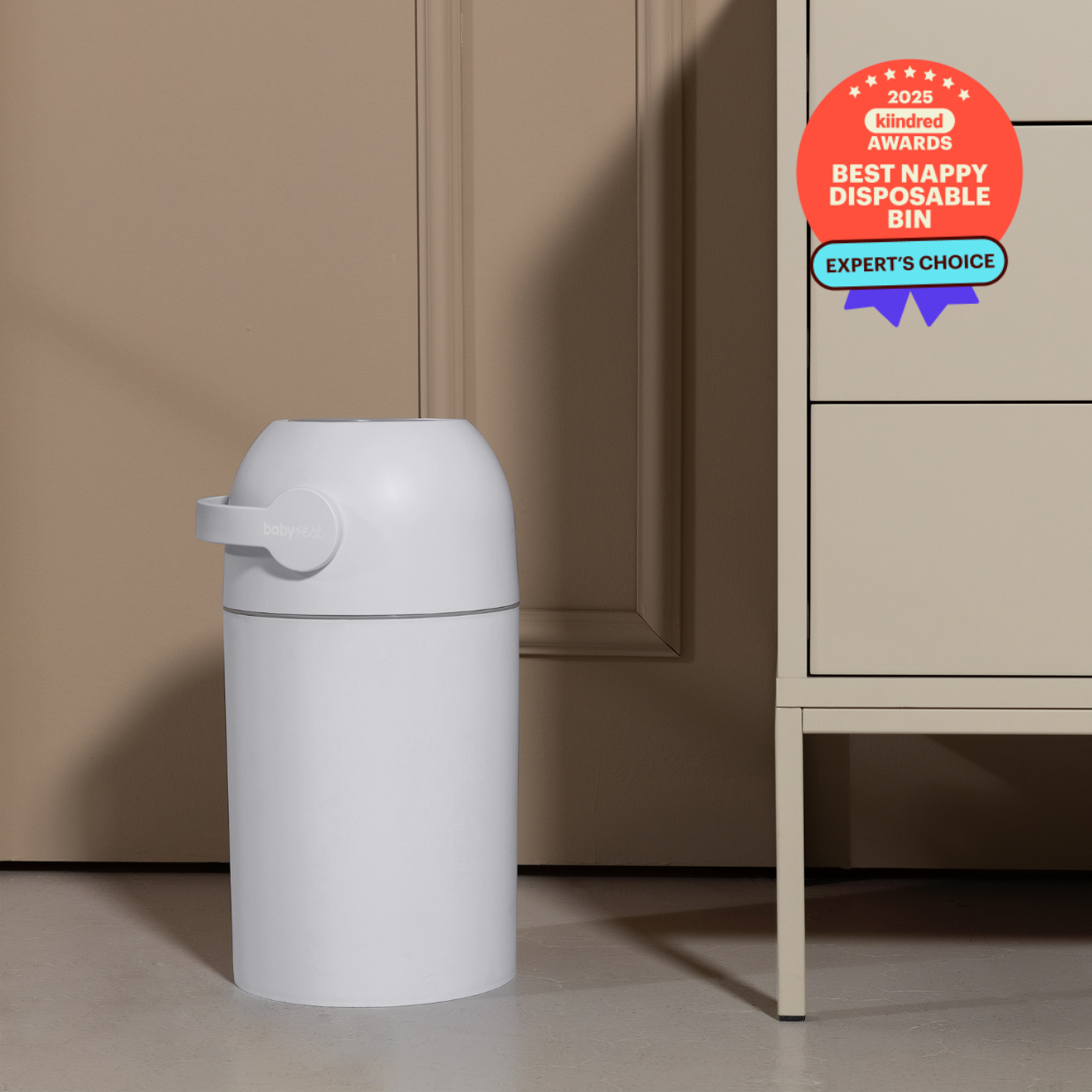 Aster Nappy Bin - White