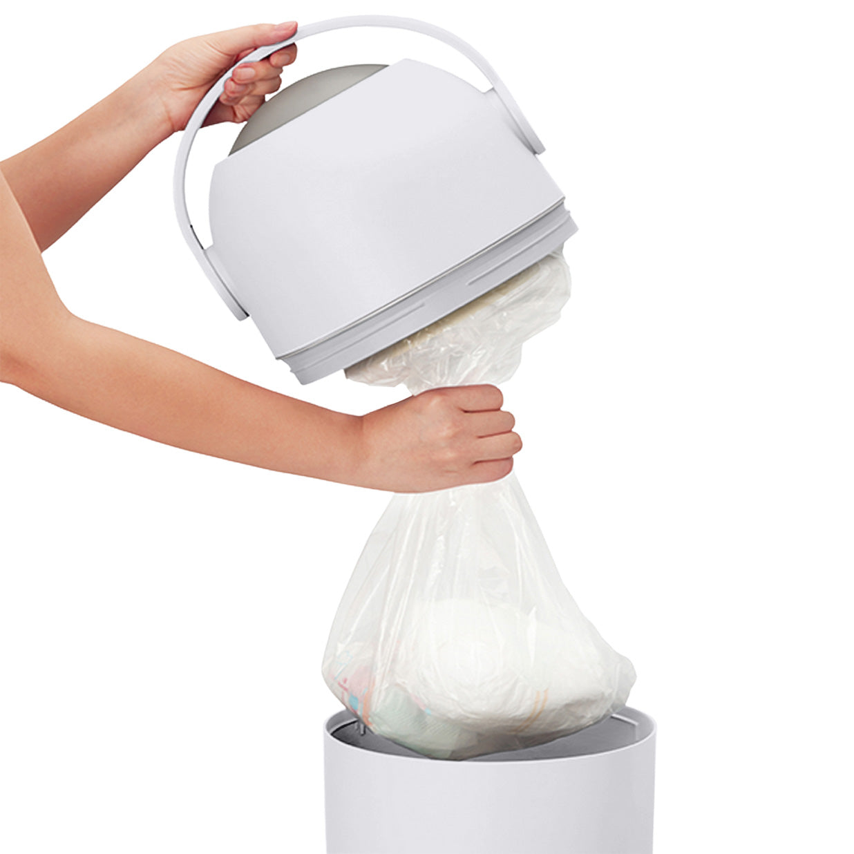 Aster Nappy Bin - White