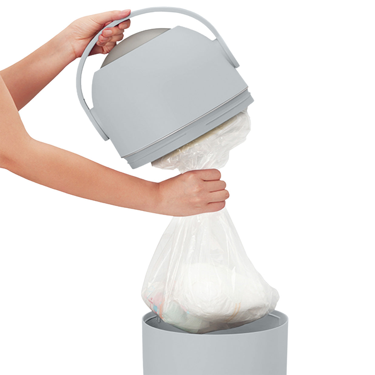 Aster Nappy Bin - Grey