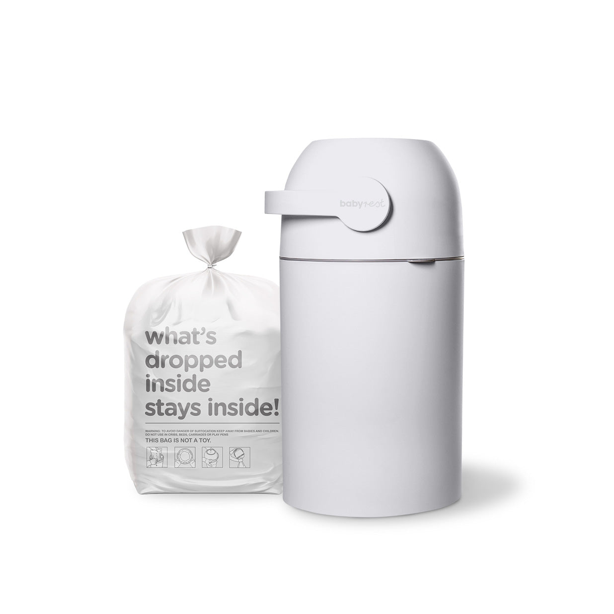 Aster Nappy Bin - White
