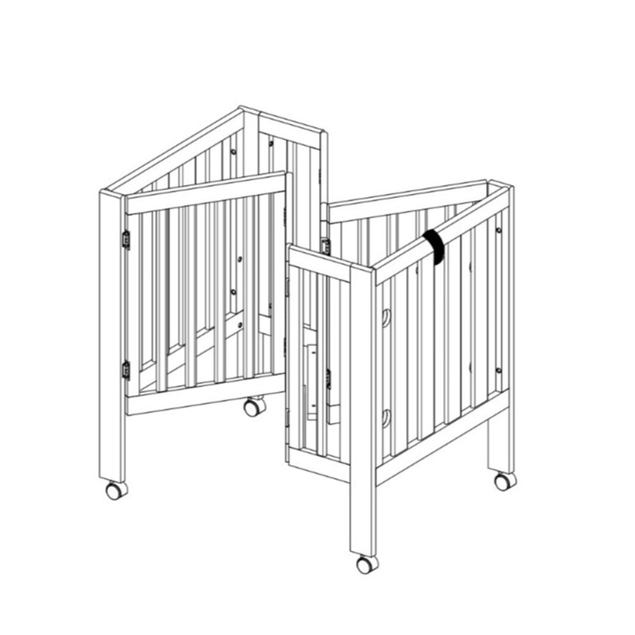 Dixie Folding Cot - White