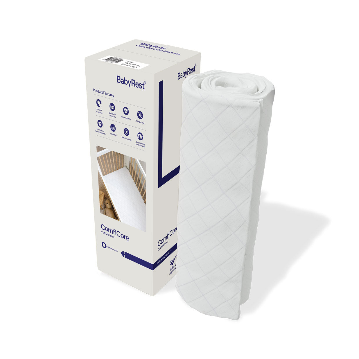 Bailey Cot (full size) + Mattress bundle