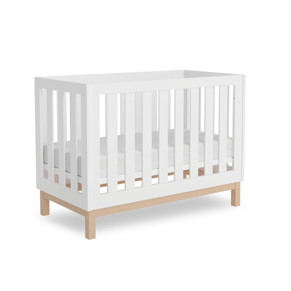 Bailey Compact Cot - White