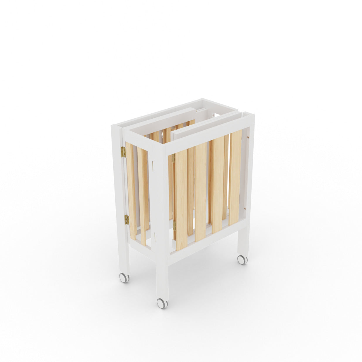 Dixie Folding Cot - White/Natural