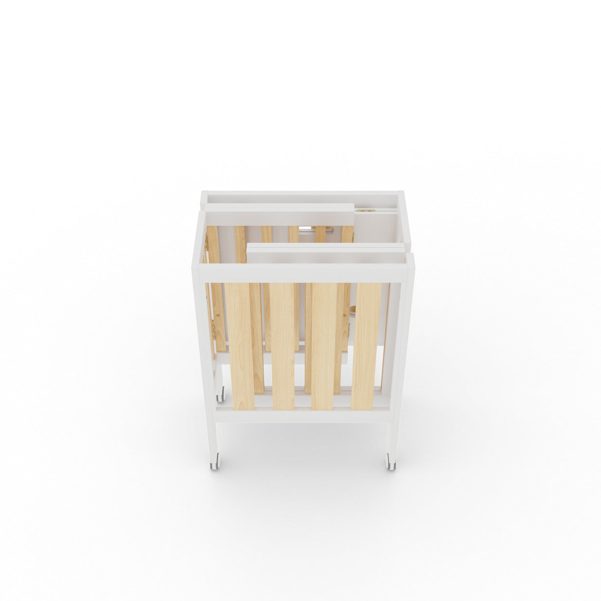 Dixie Folding Cot - White/Natural