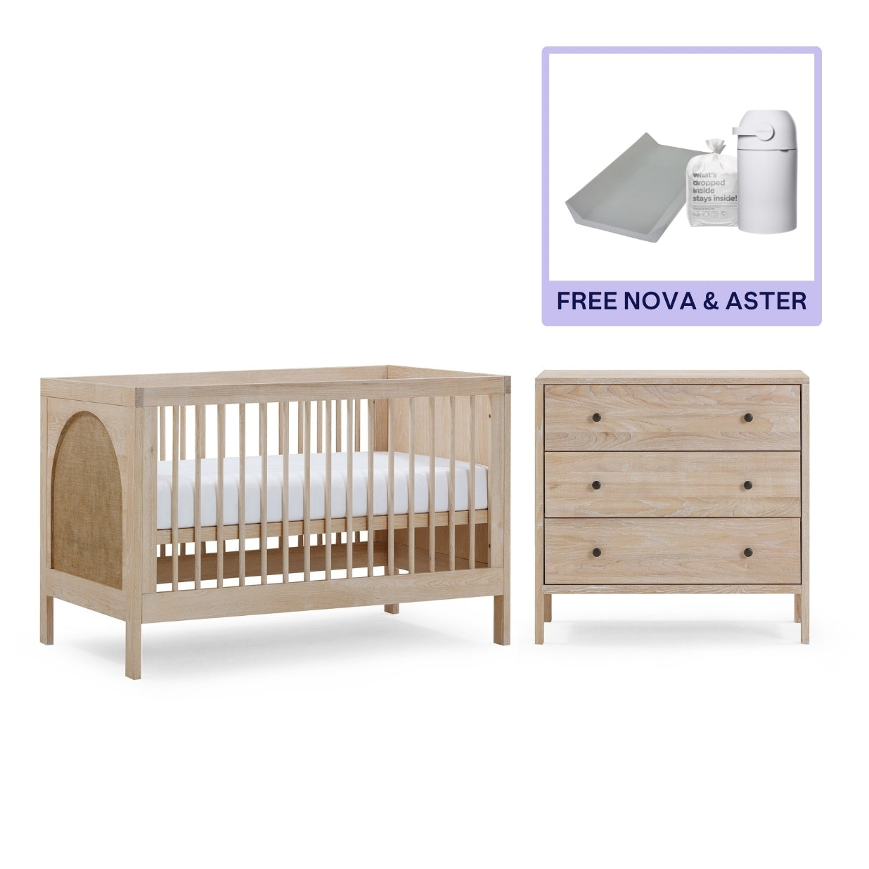 Grove Cot & Chest + Changing bundle