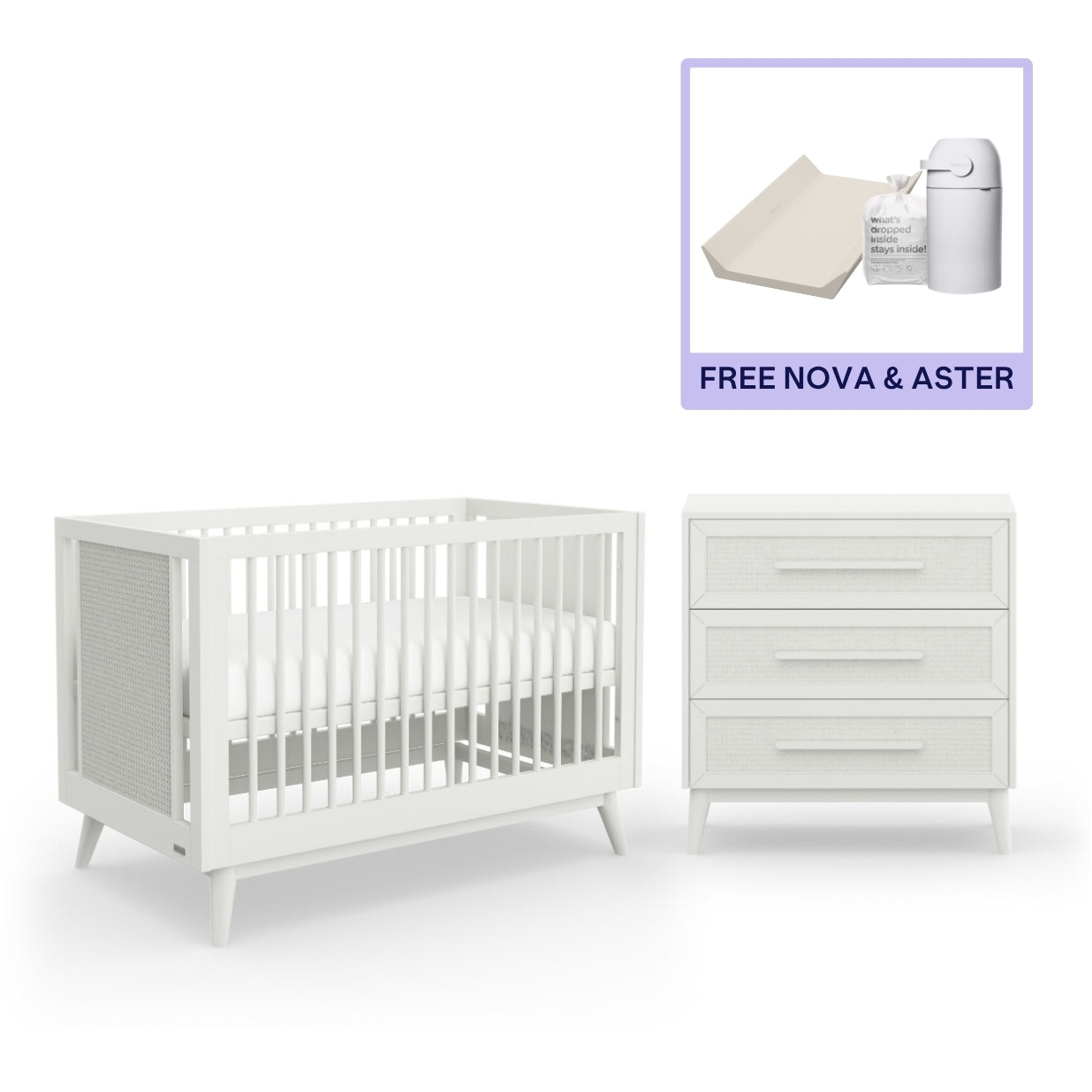 Kaya Cot & Chest + Changing bundle