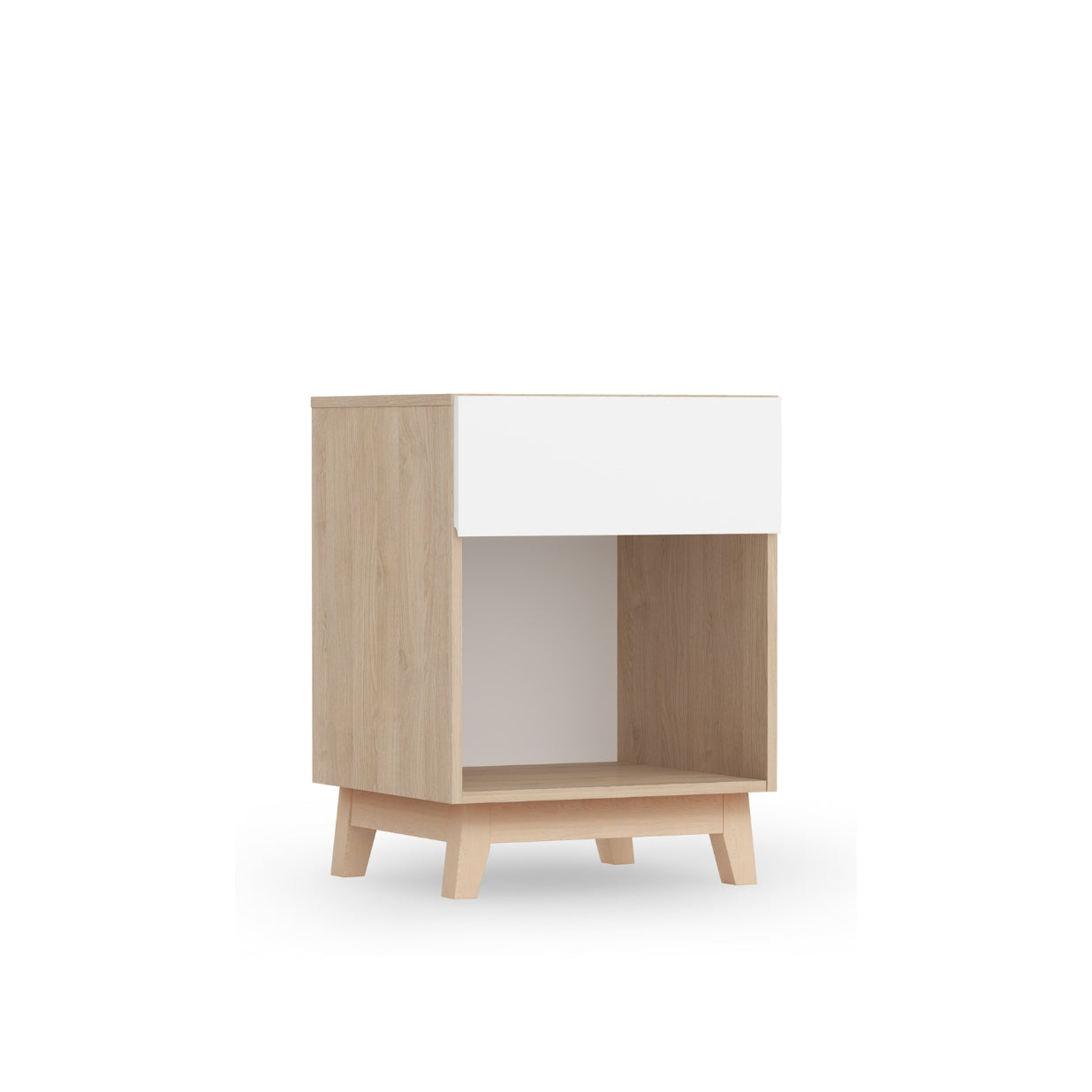 Tommi Bedside - Oak/White