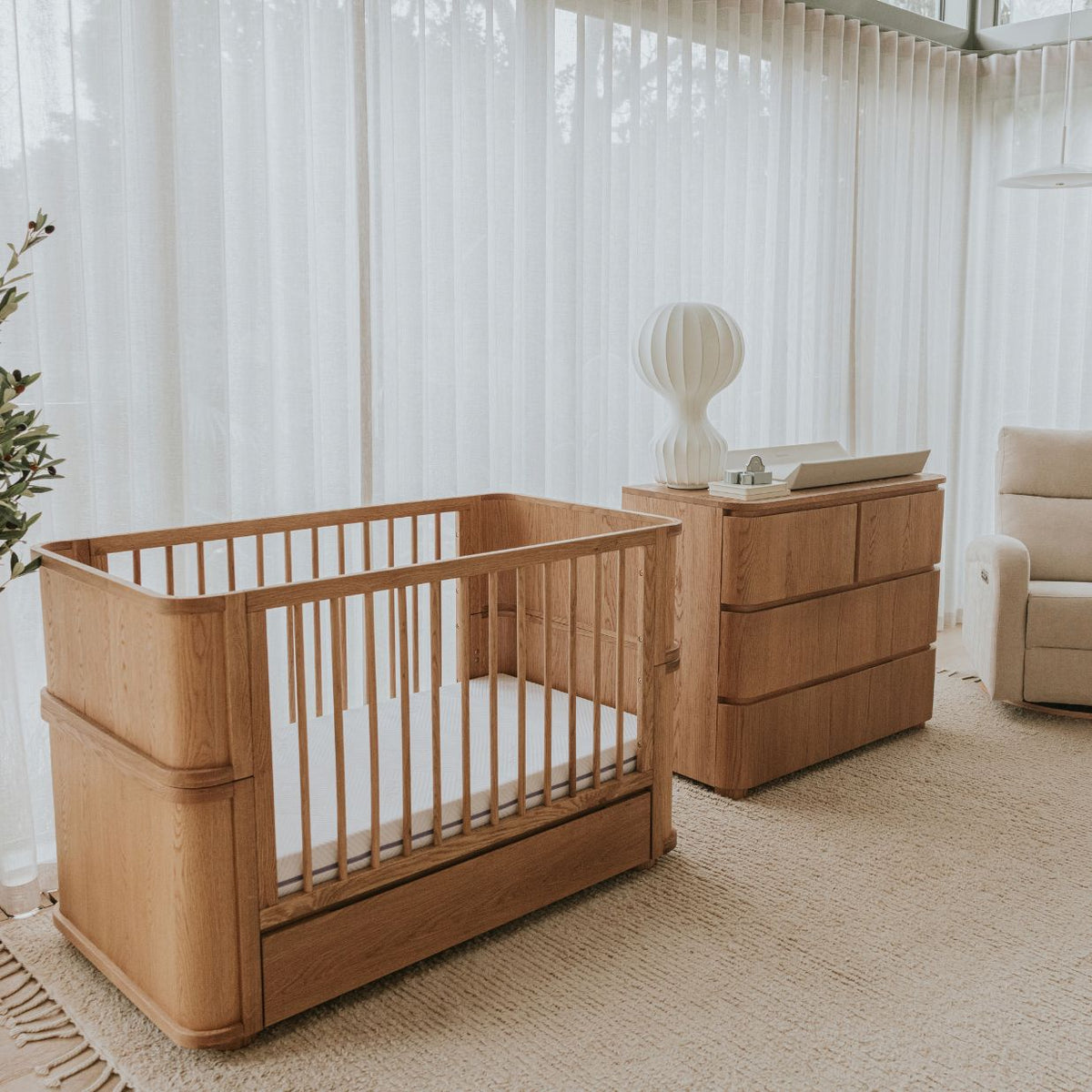 Harcourt Cot Oak