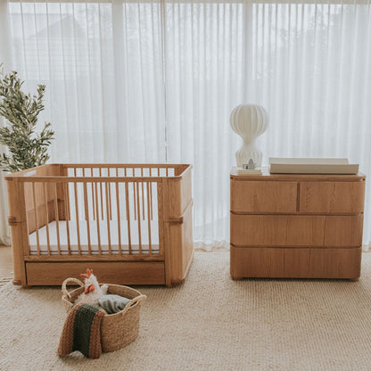 Harcourt  Nursery Package - Cot & Chest Oak