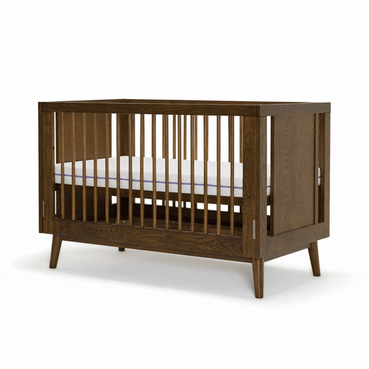 Beckett Dropside Cot - Heritage Walnut