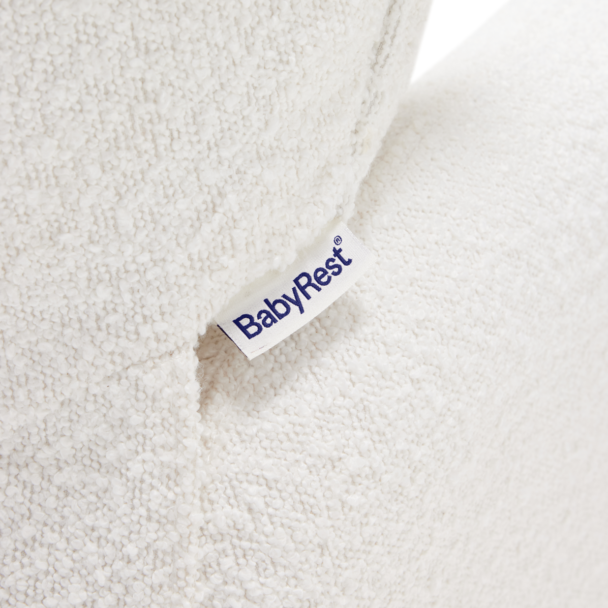 Amelia Nursery Chair - White Boucle