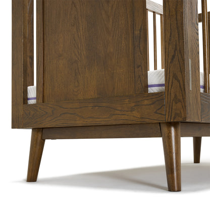 Beckett Dropside Cot Heritage Walnut