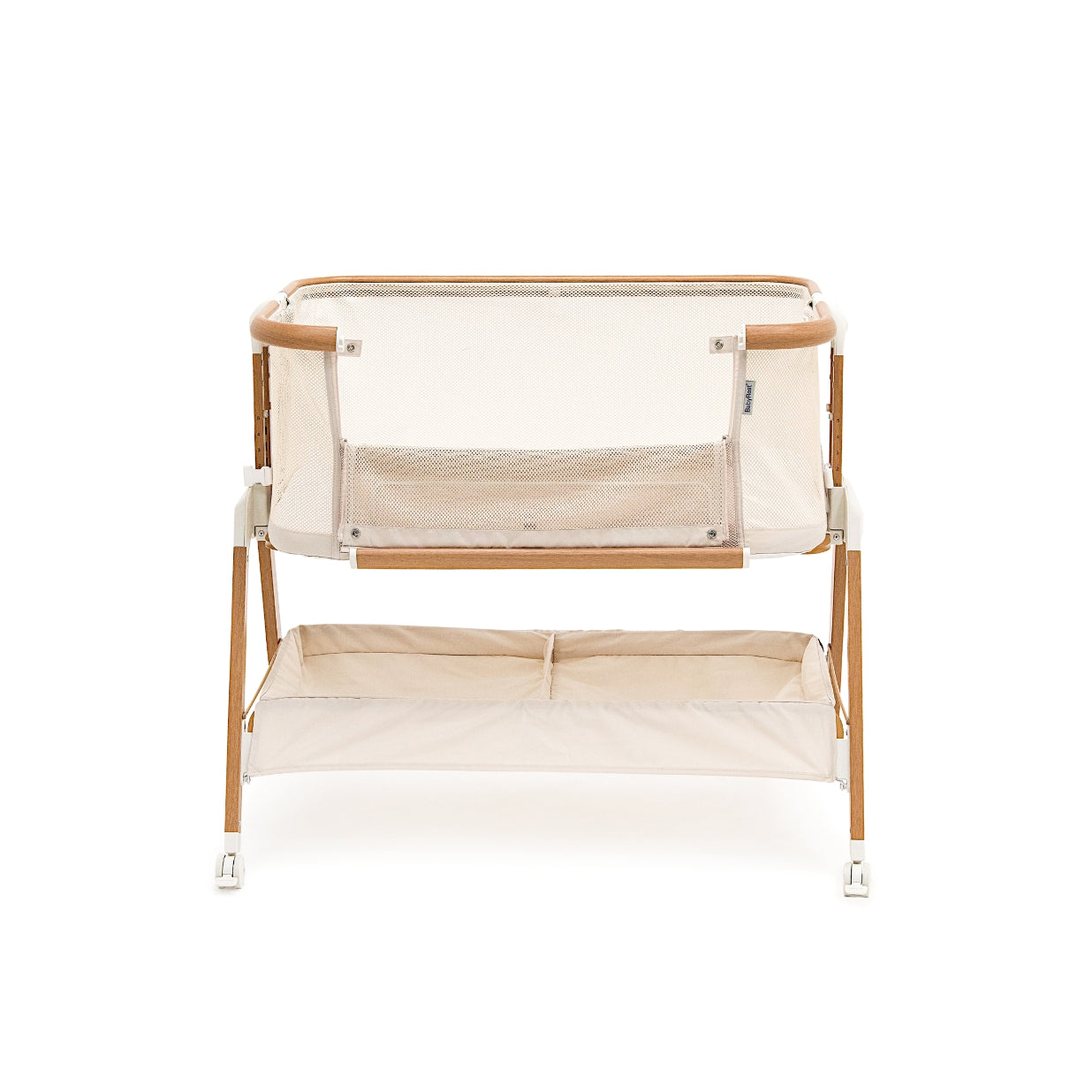 Alfie² Bedside Bassinet - Beige/Walnut