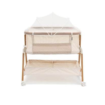 Alfie² Bedside Bassinet - Beige/Walnut