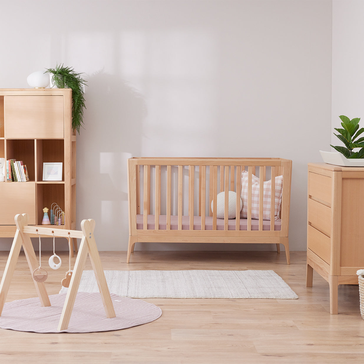 BabyRest Amara Cot Chest Nursery Package Beech