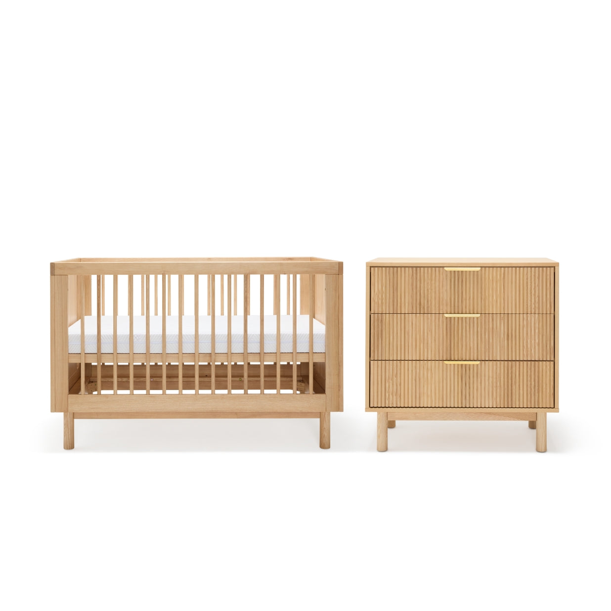 BabyRest Apollo Cot & Chest Nursery Package - Ash
