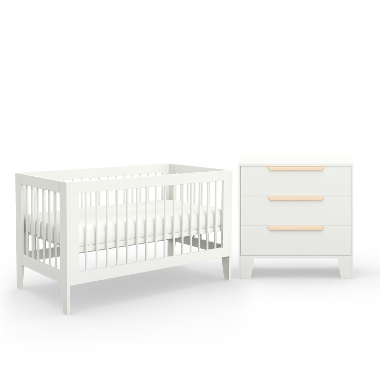 Hague Cot & Chest Nursery Package - White