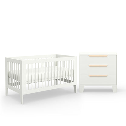 Hague Cot & Chest Nursery Package - White