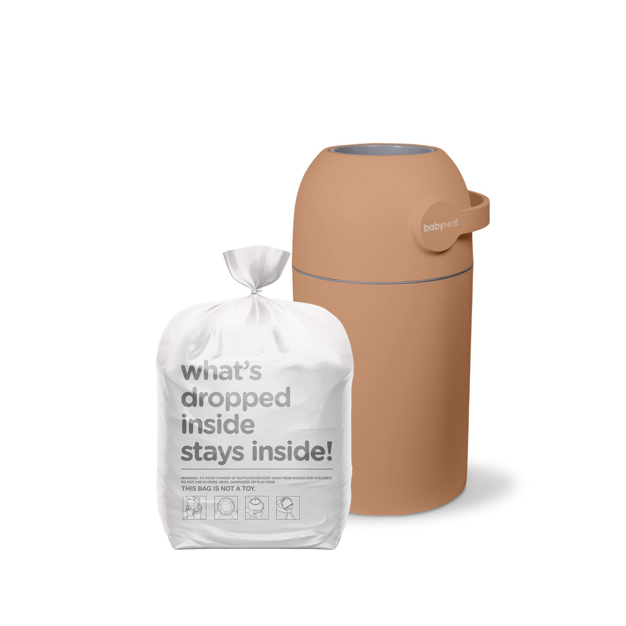 Aster Nappy Bin - Terracotta