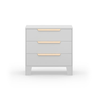 Hague Chest 3 Drawer - Grey/Natural