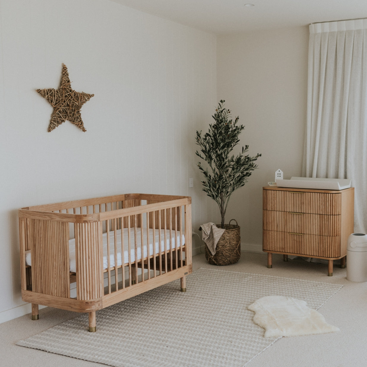Juno Cot & Chest Nursery Package - Ash – BabyRest