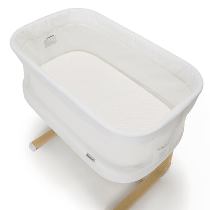 Swan Smart Electric Bassinet - White/Natural