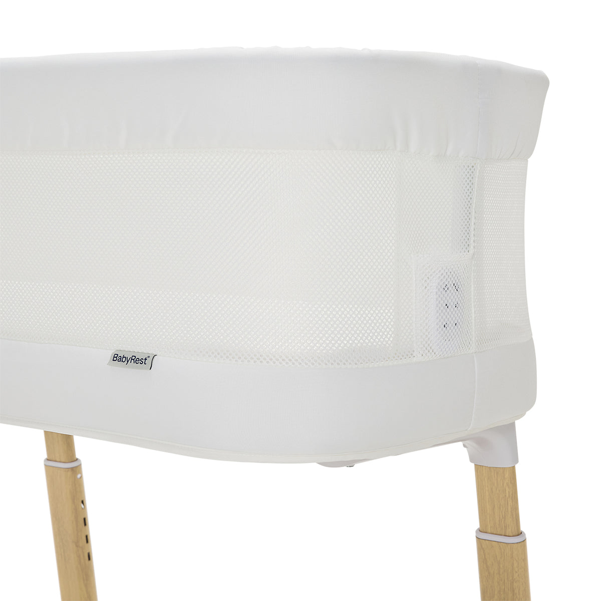 Swan Smart Electric Bassinet - White/Natural