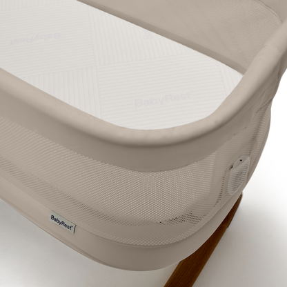 Swan Smart Bassinet Beige/Walnut