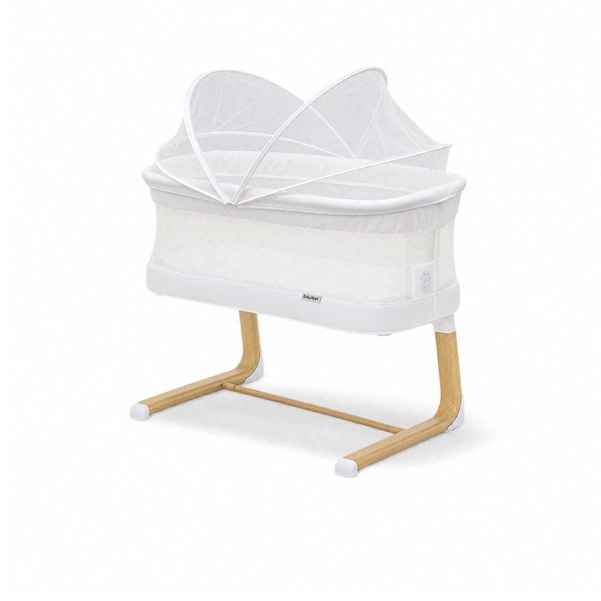 Swan Smart Electric Bassinet - White/Natural