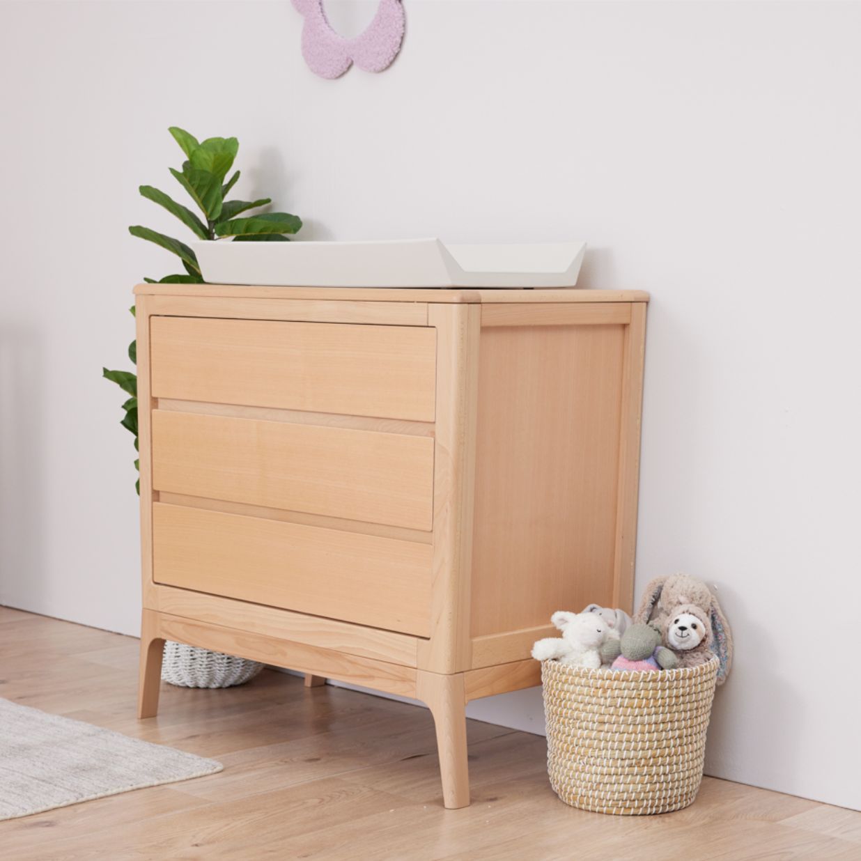 Natural wood dresser baby hotsell