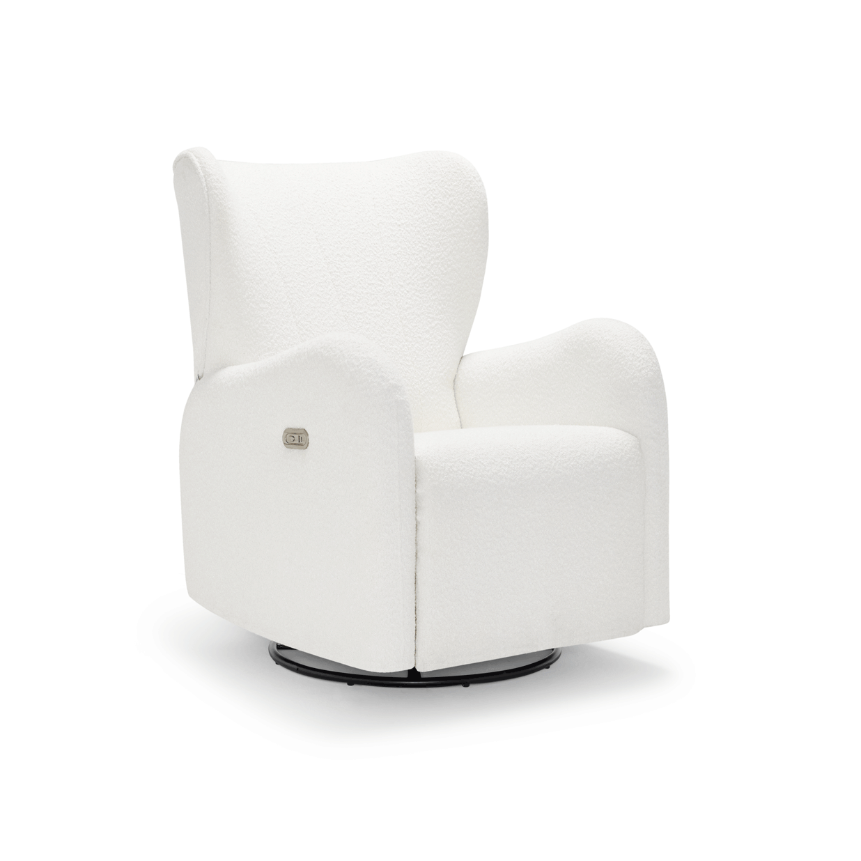 Celeste Electric Nursery Chair - White Boucle
