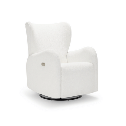 Celeste Electric Nursery Chair - White Boucle
