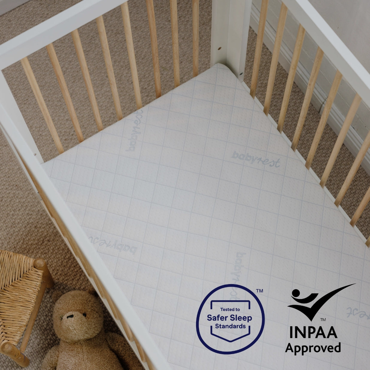 Babyrest Mattress Cot Mattress 1400mm X 700mm BabyRest ComfiCore