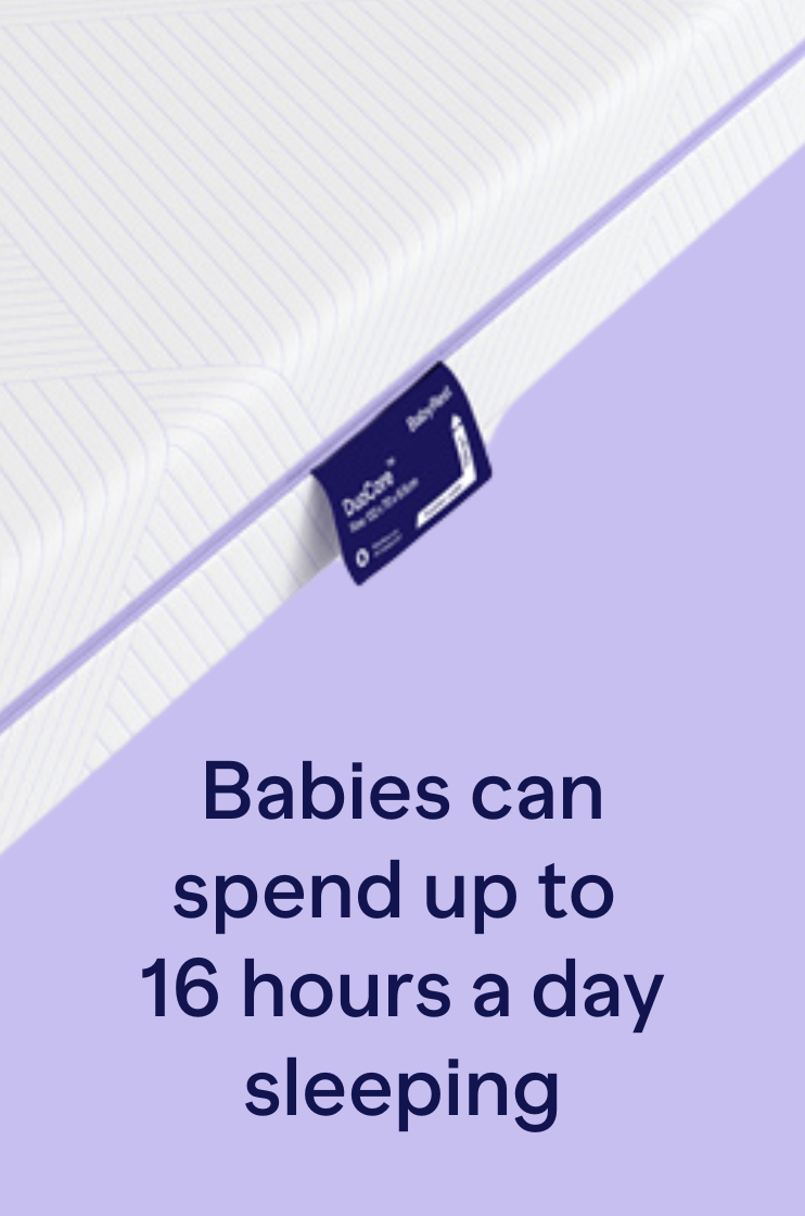 Babies can spend up to 16 hours a day sleeping