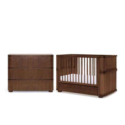 Harcourt  Nursery Package - Cot & Chest Walnut