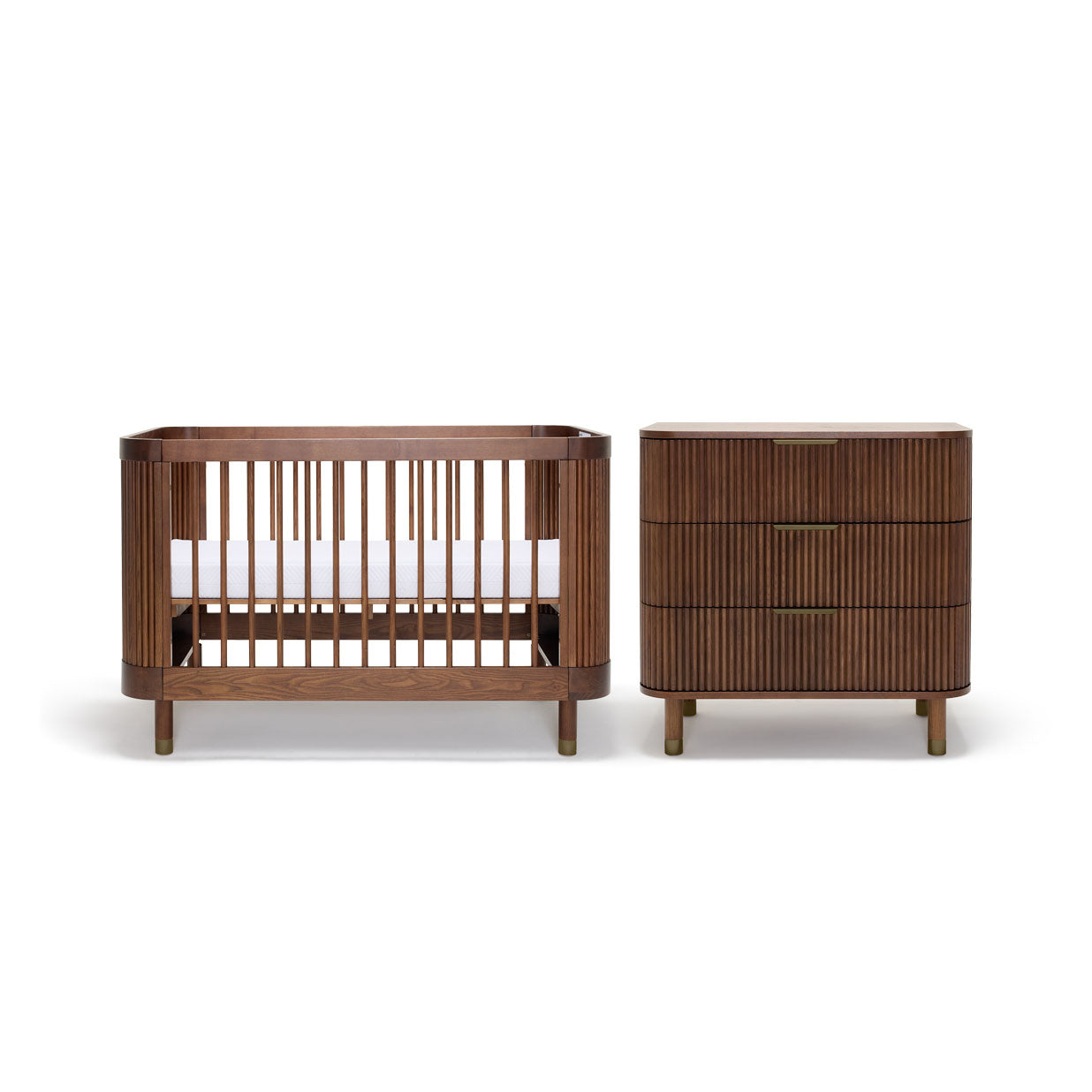 Juno Cot & Chest Nursery Package - Luxe Walnut