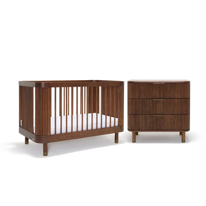 Juno Cot & Chest Nursery Package - Luxe Walnut
