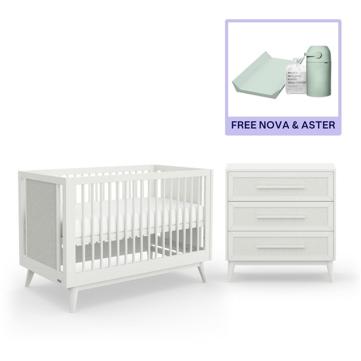 Kaya Cot & Chest + Changing bundle