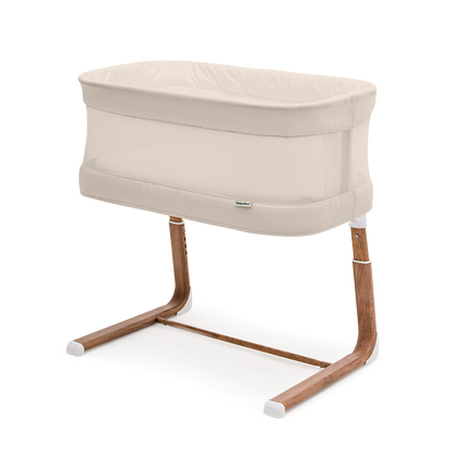 Swan Smart Bassinet Beige/Walnut