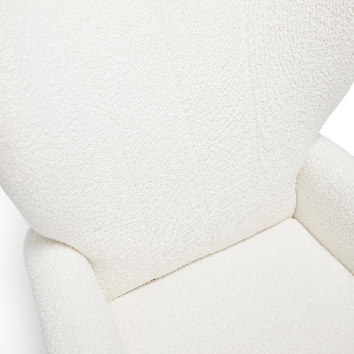 Amelia Nursery Chair - White Boucle