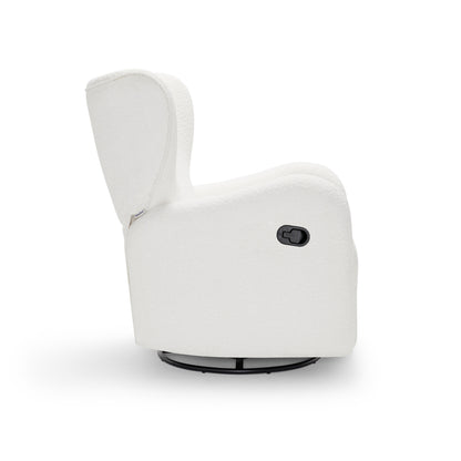 Amelia Nursery Chair - White Boucle